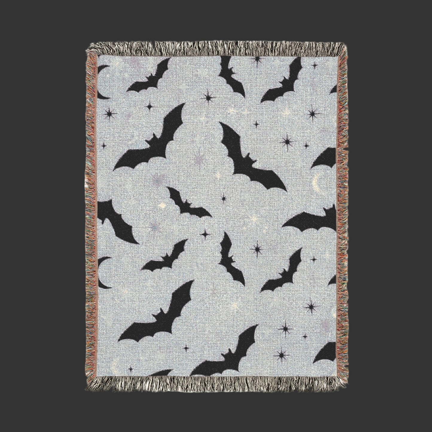 Cozy Bats Woven Blanket | Halloween Throw Blanket