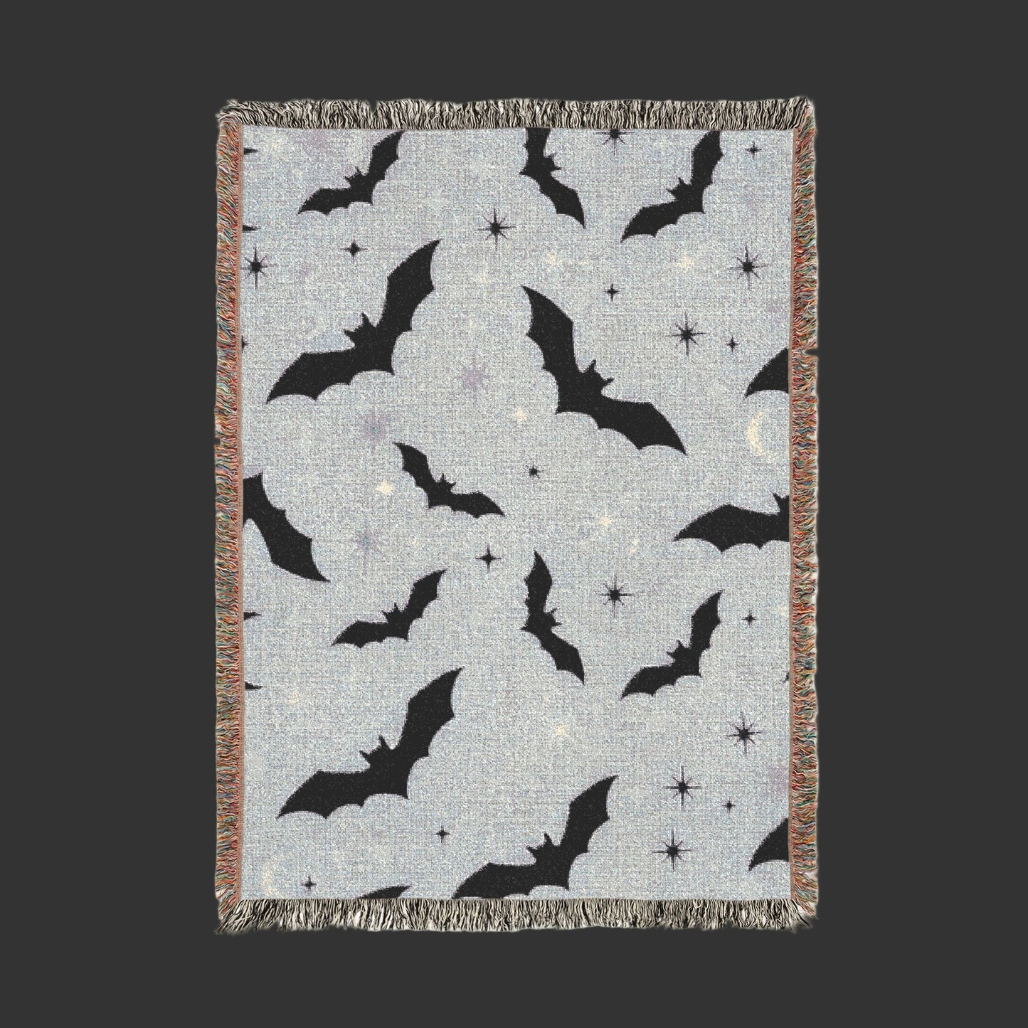 Cozy Bats Woven Blanket | Halloween Throw Blanket
