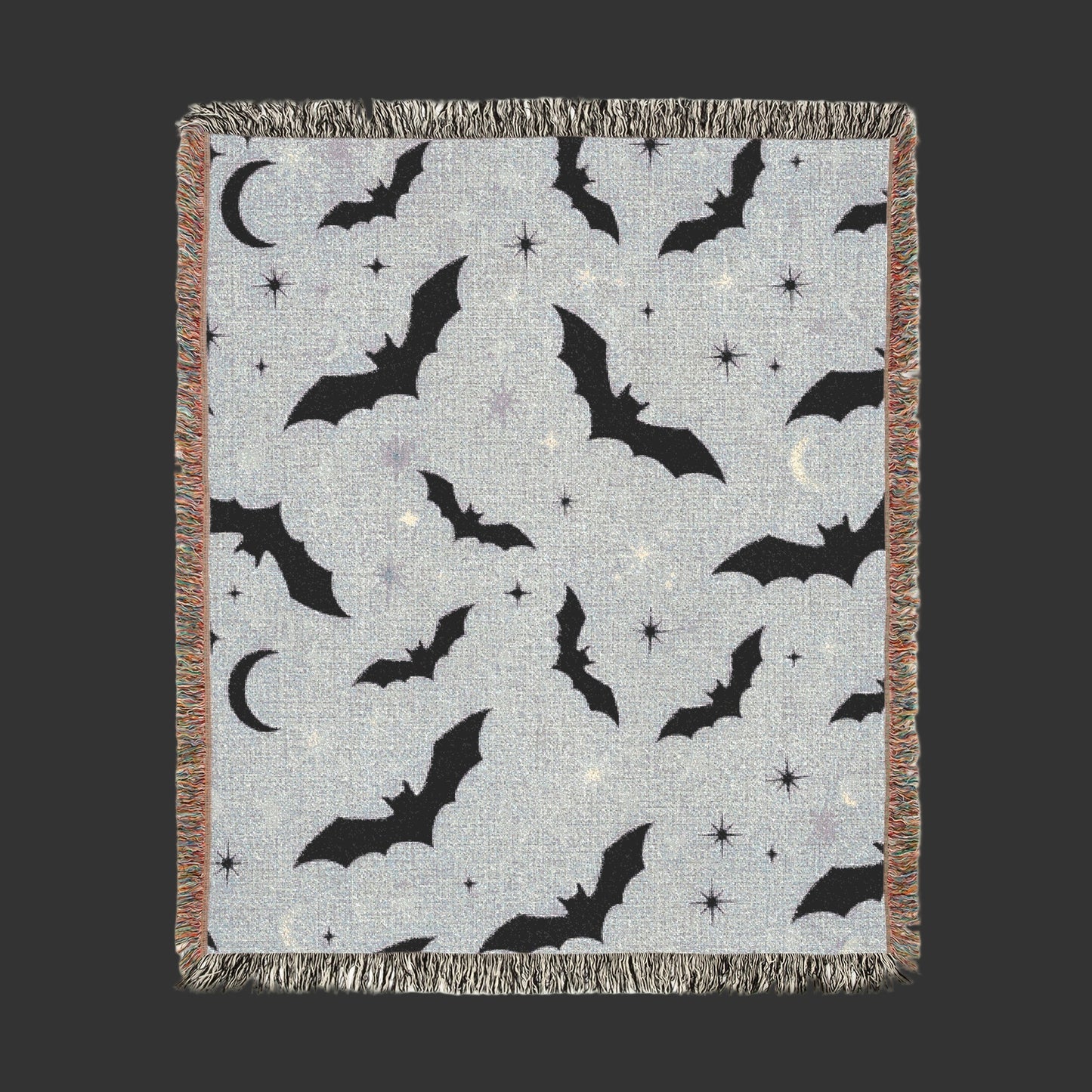 Cozy Bats Woven Blanket | Halloween Throw Blanket