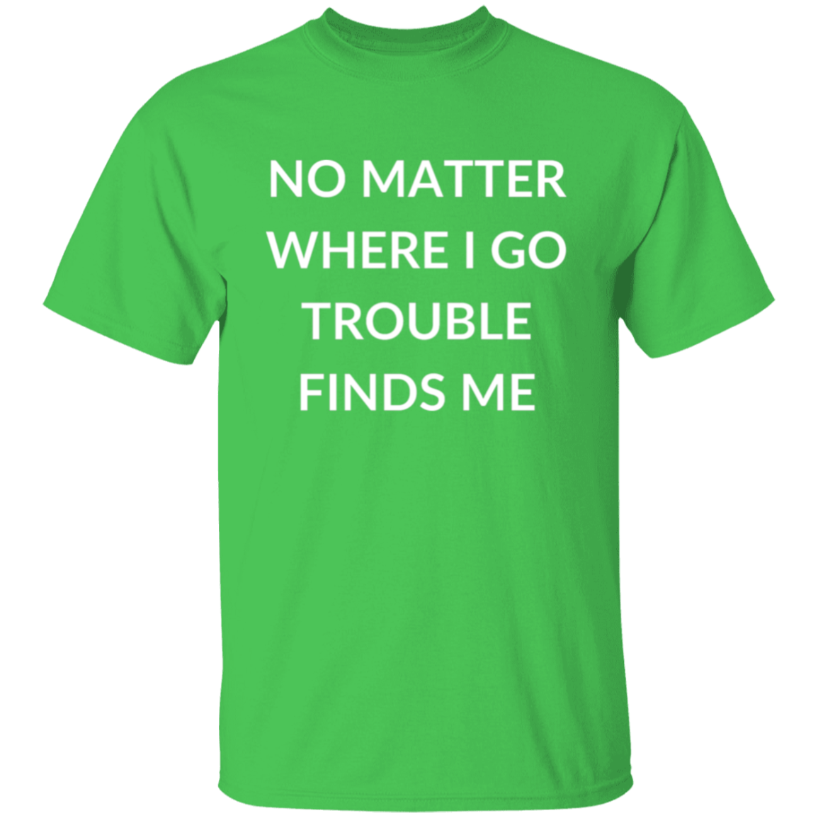 TROUBLE , TROUBLE FINDS 🍀 MATCHING COUPLE T-SHIRT