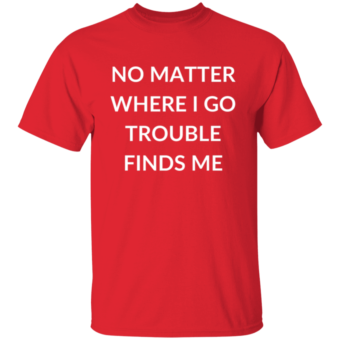 TROUBLE , TROUBLE FINDS 🍀 MATCHING COUPLE T-SHIRT