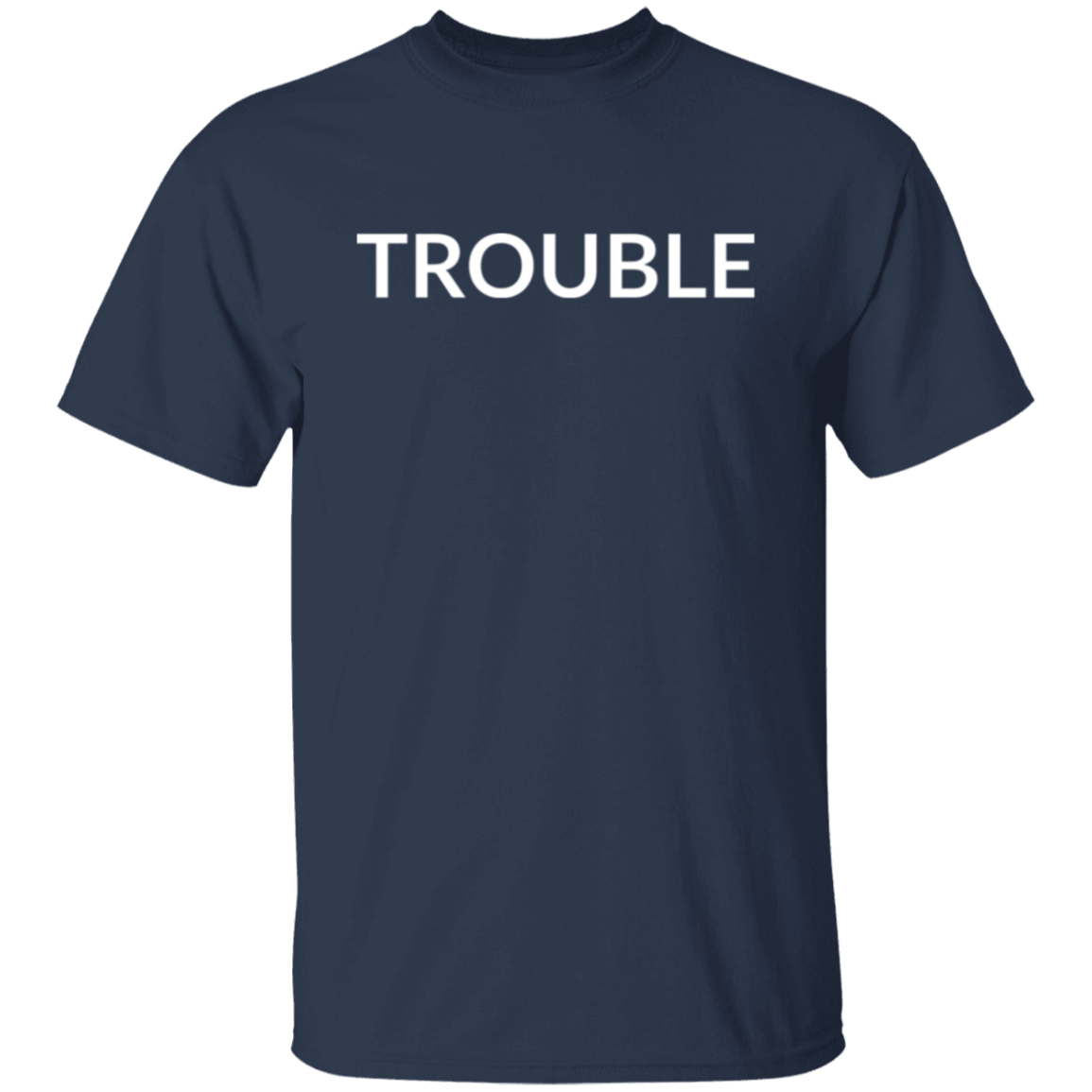 TROUBLE , TROUBLE FINDS 🍀 MATCHING COUPLE T-SHIRT