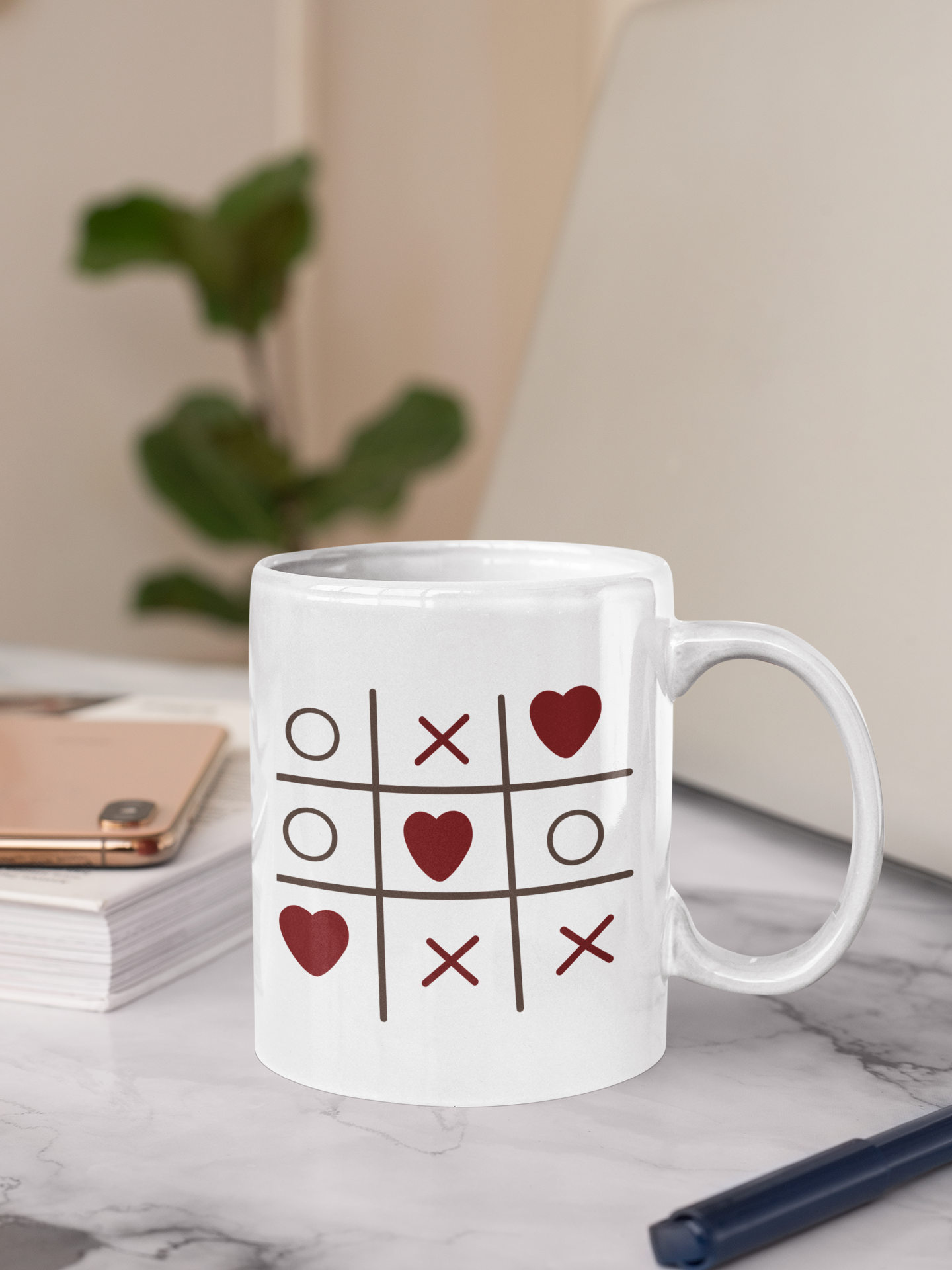 XO Heart Valentine Mug