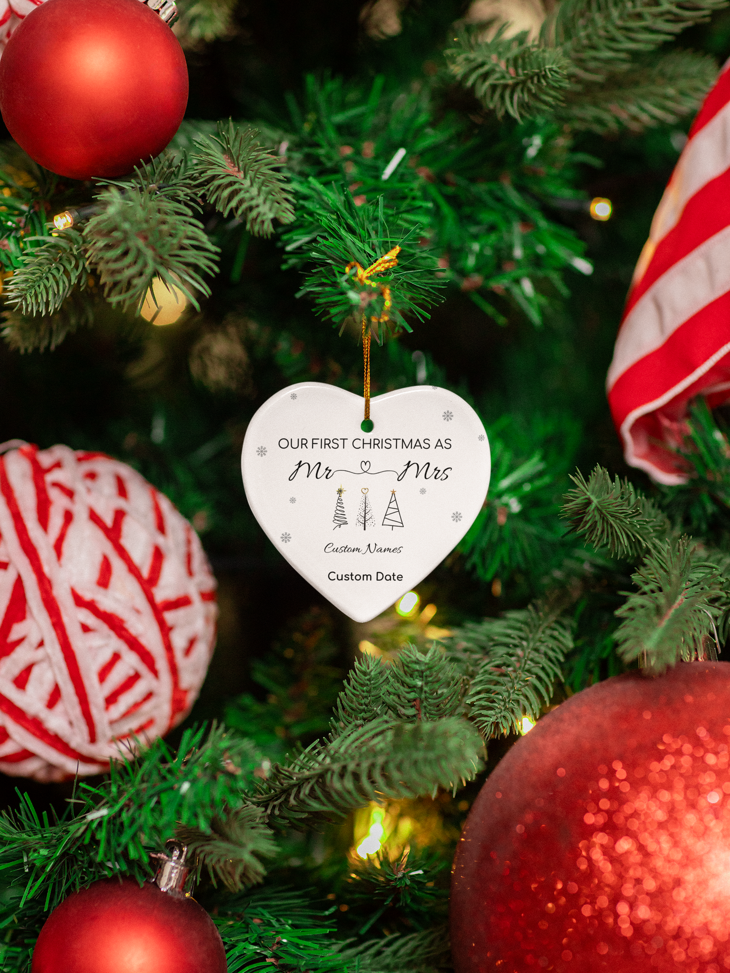 Our First Christmas As Mr & Mrs | Christmas Ornaments