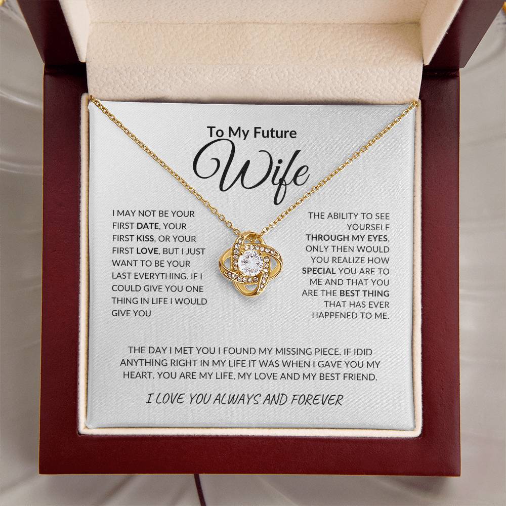 Future Wife Gift | Gold Knot Necklace