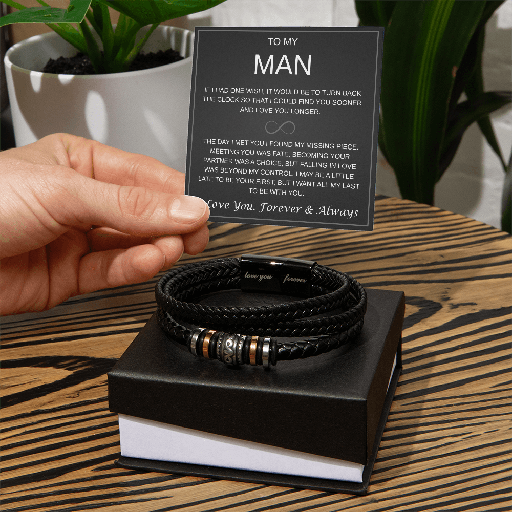 To My Man Bracelet | One Wish Bracelet