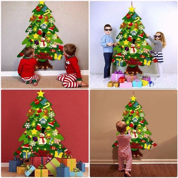 🎄 Tots Touch™ Kids DIY Felt Christmas Trees 🎄