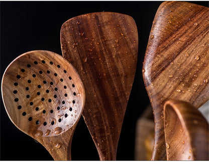 🌟 Teak Wood Kitchen Utensils: Elevate Your Culinary Experience! 🍴