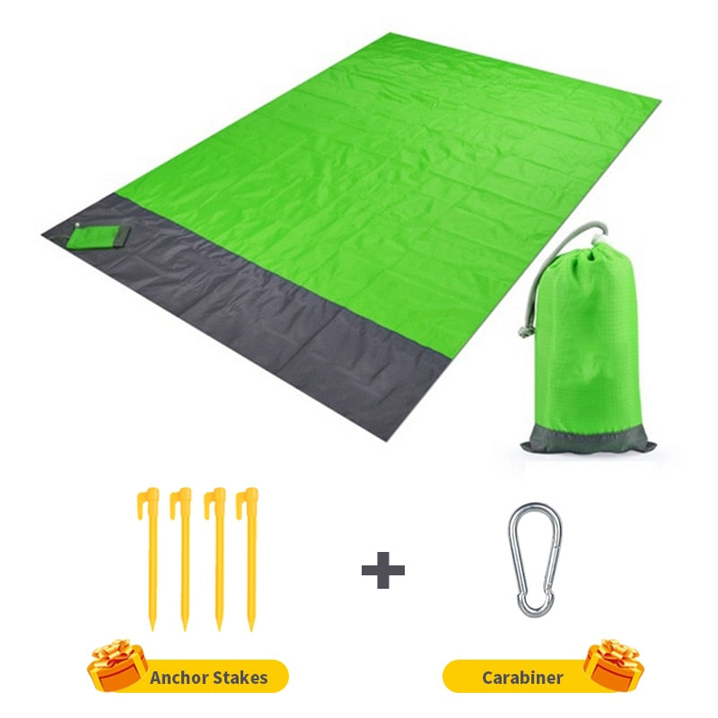 Waterproof Pocket Beach Blanket Folding Camping Mat