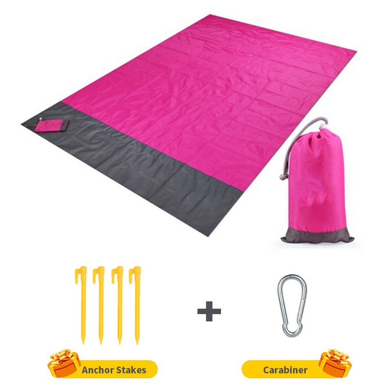 Waterproof Pocket Beach Blanket Folding Camping Mat