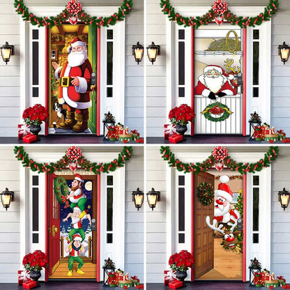 Christmas Outdoor Door Cover