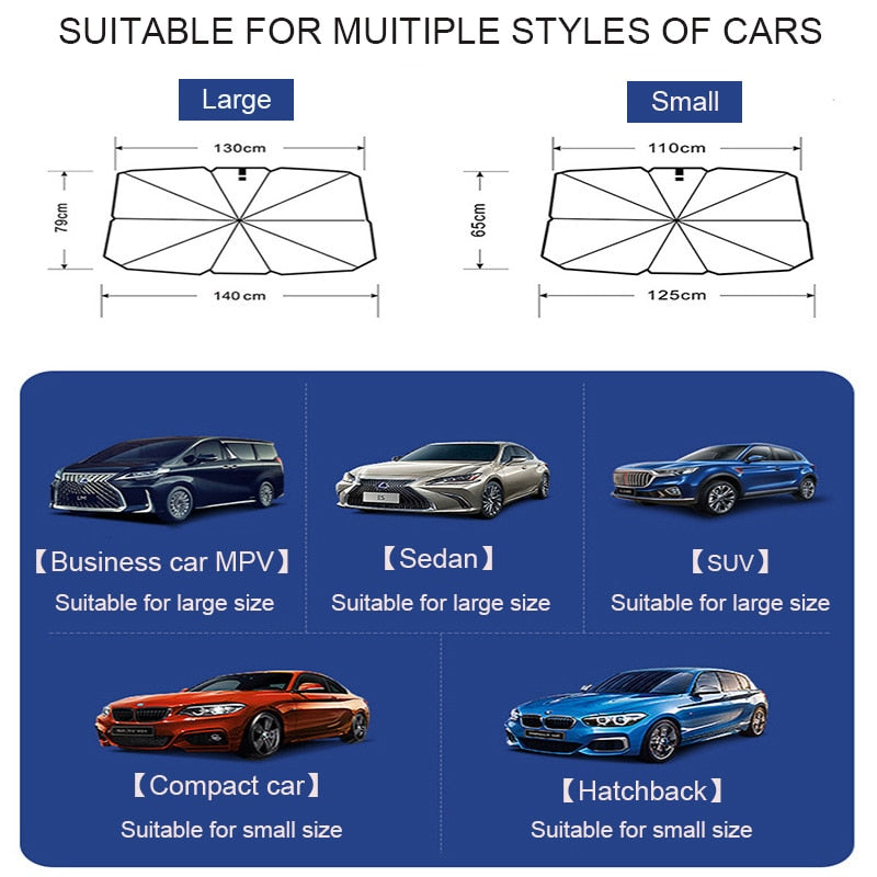 "Carbrella" Windshield Sunshade