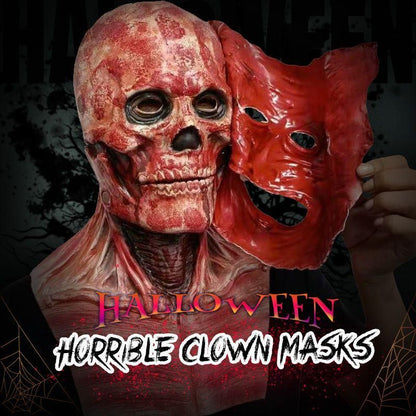 Double-layer Ripped Mask Bloody | Halloween Costume