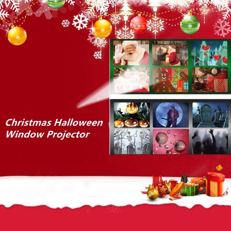 🎅 Christmas & Halloween Window Projector