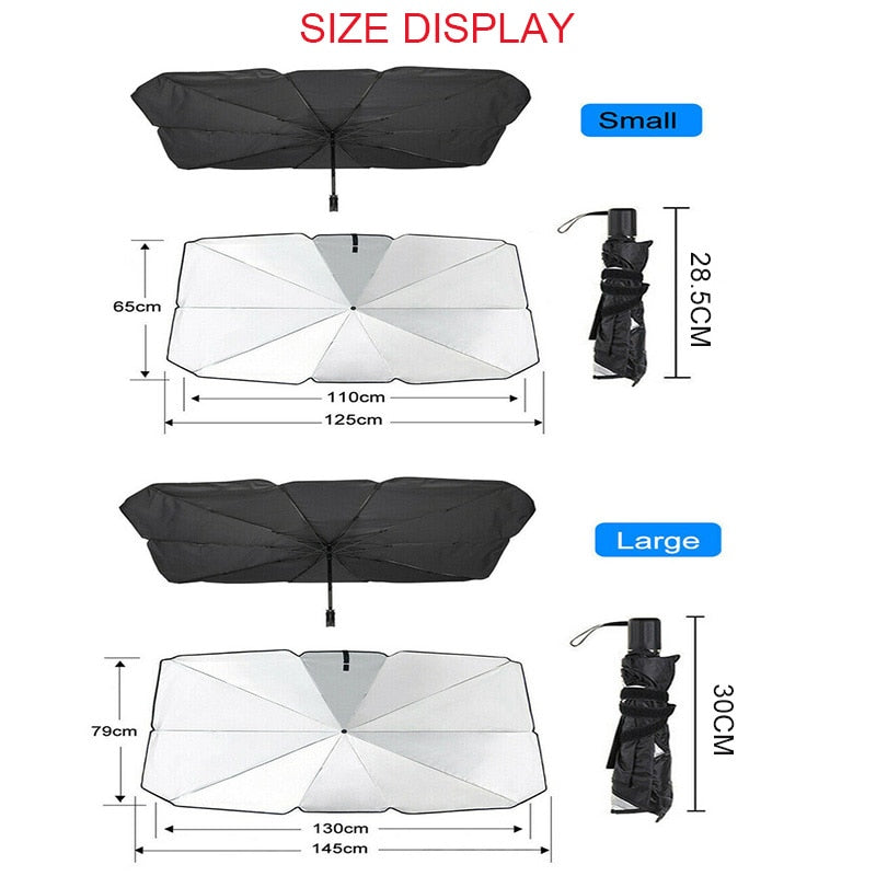 "Carbrella" Windshield Sunshade