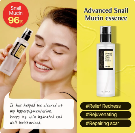 CosRx | Advanced Snail 96 Mucin Power Essence, 3.38 fl oz (100 ml)