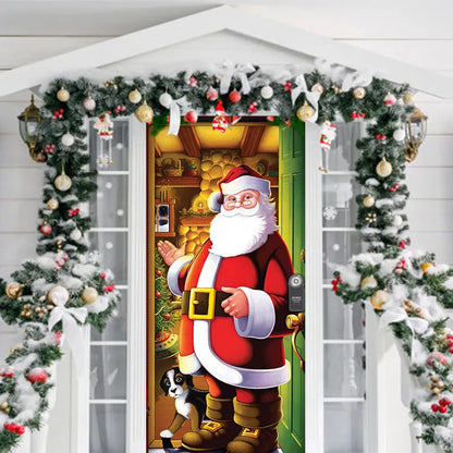 Christmas Outdoor Door Cover