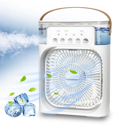 3 In 1 Air Humidifier Cooling Fan LED Night Light