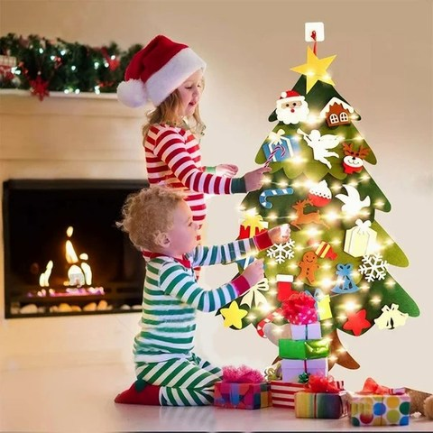 🎄 Tots Touch™ Kids DIY Felt Christmas Trees 🎄